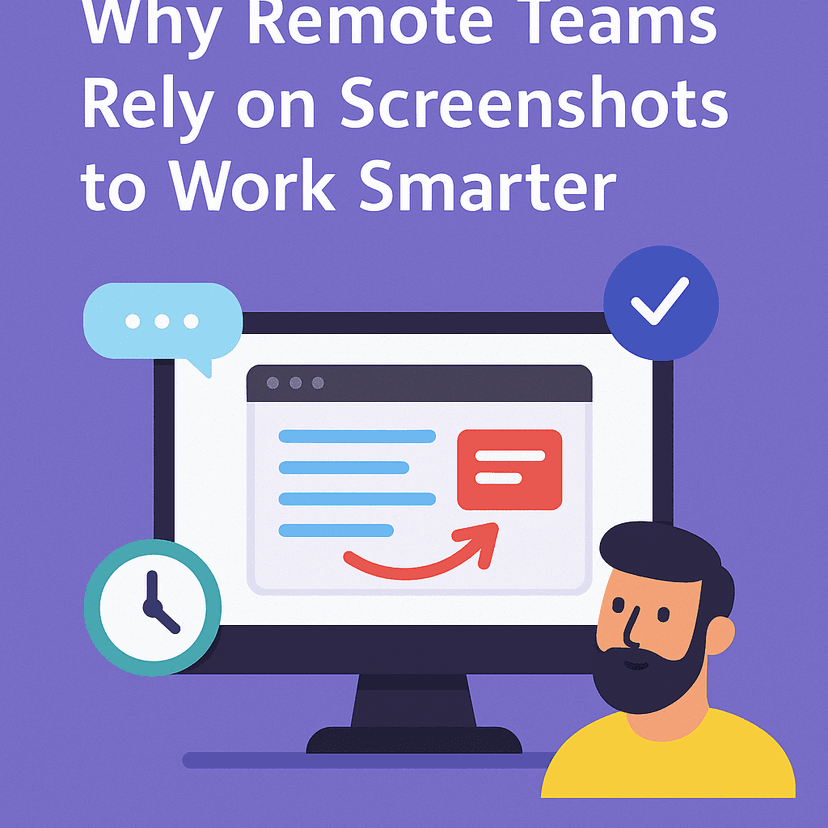 Cover Image for Why Remote Teams Rely on Screenshots to Work Smarter