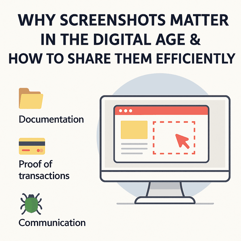 Cover Image for Why Screenshots Matter in the Digital Age & How to Share Them Efficiently